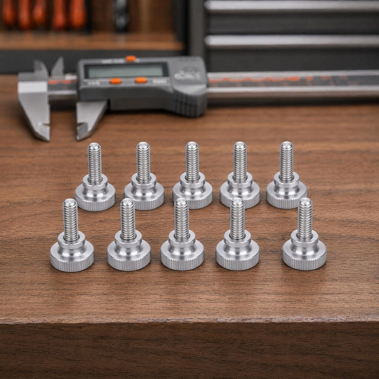 M4 x 20 Thumb Screws, 10 Pack 304 Steel for 3D Printers